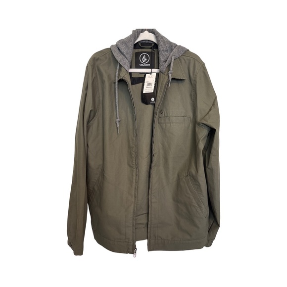 Volcom Green Lightweight Hoodee Jacket